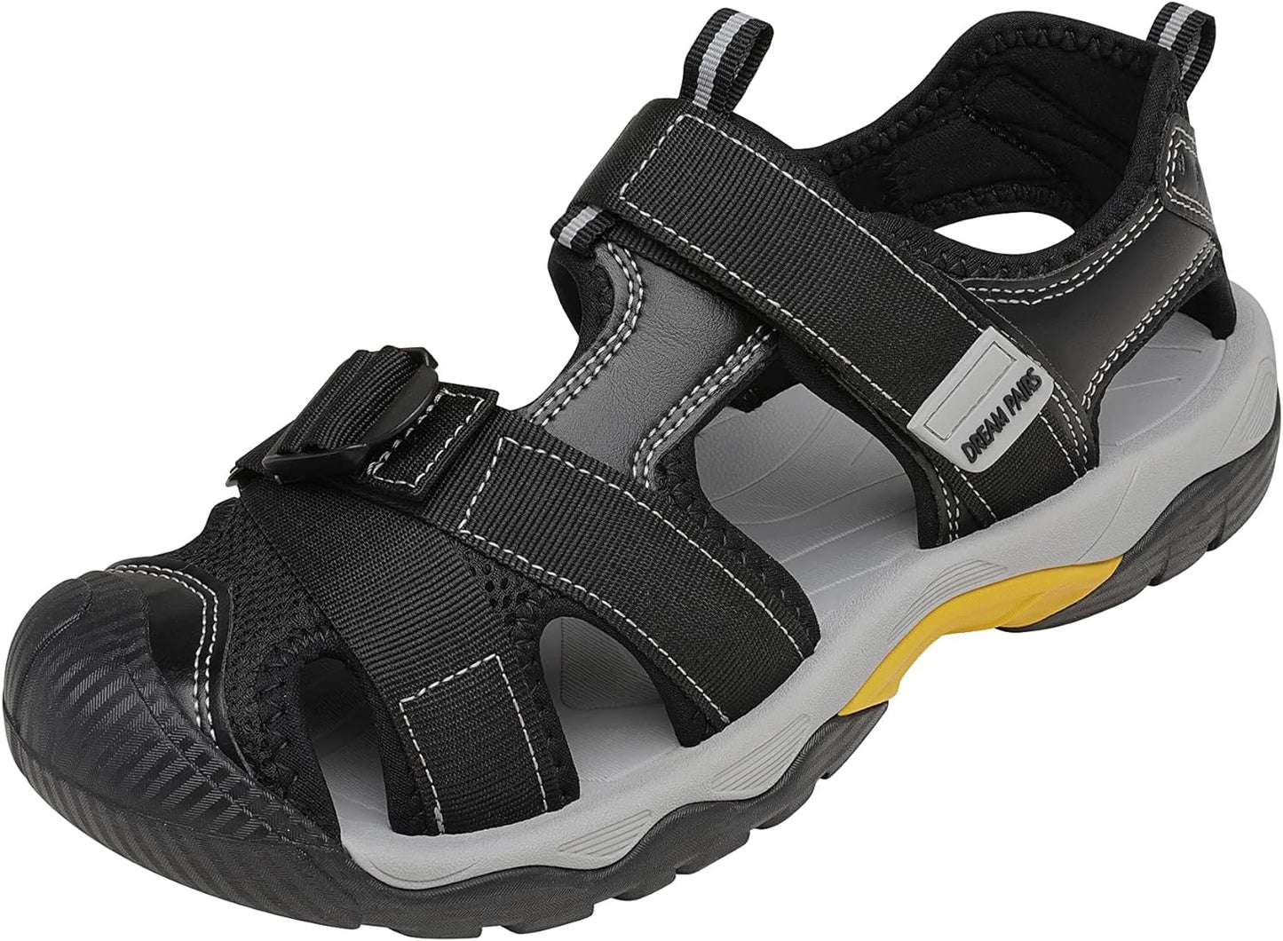 DREAM PAIRS Men’s Sport Outdoor Hiking Sandals Closed Toe Athletic Adventure Beach Fisherman Water Sandals