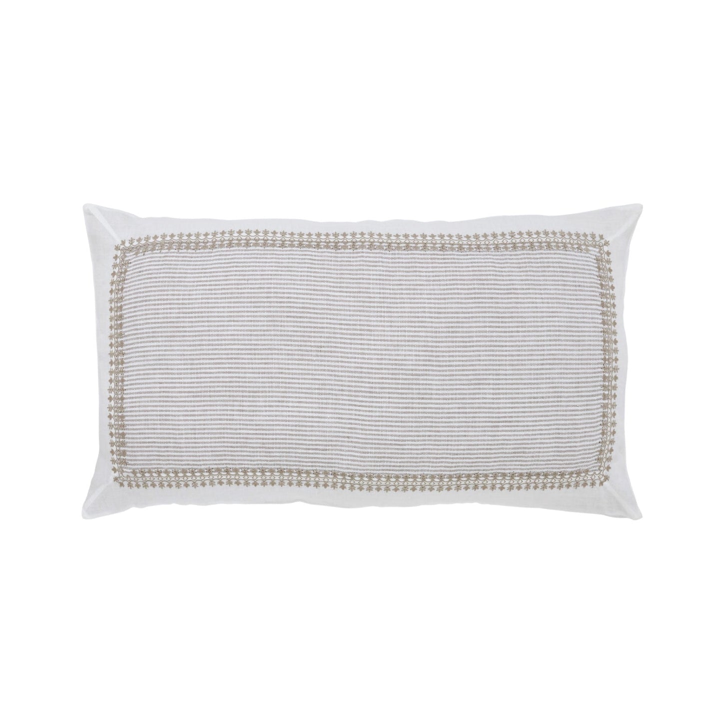 Greenwich Stripe Sham in Beige