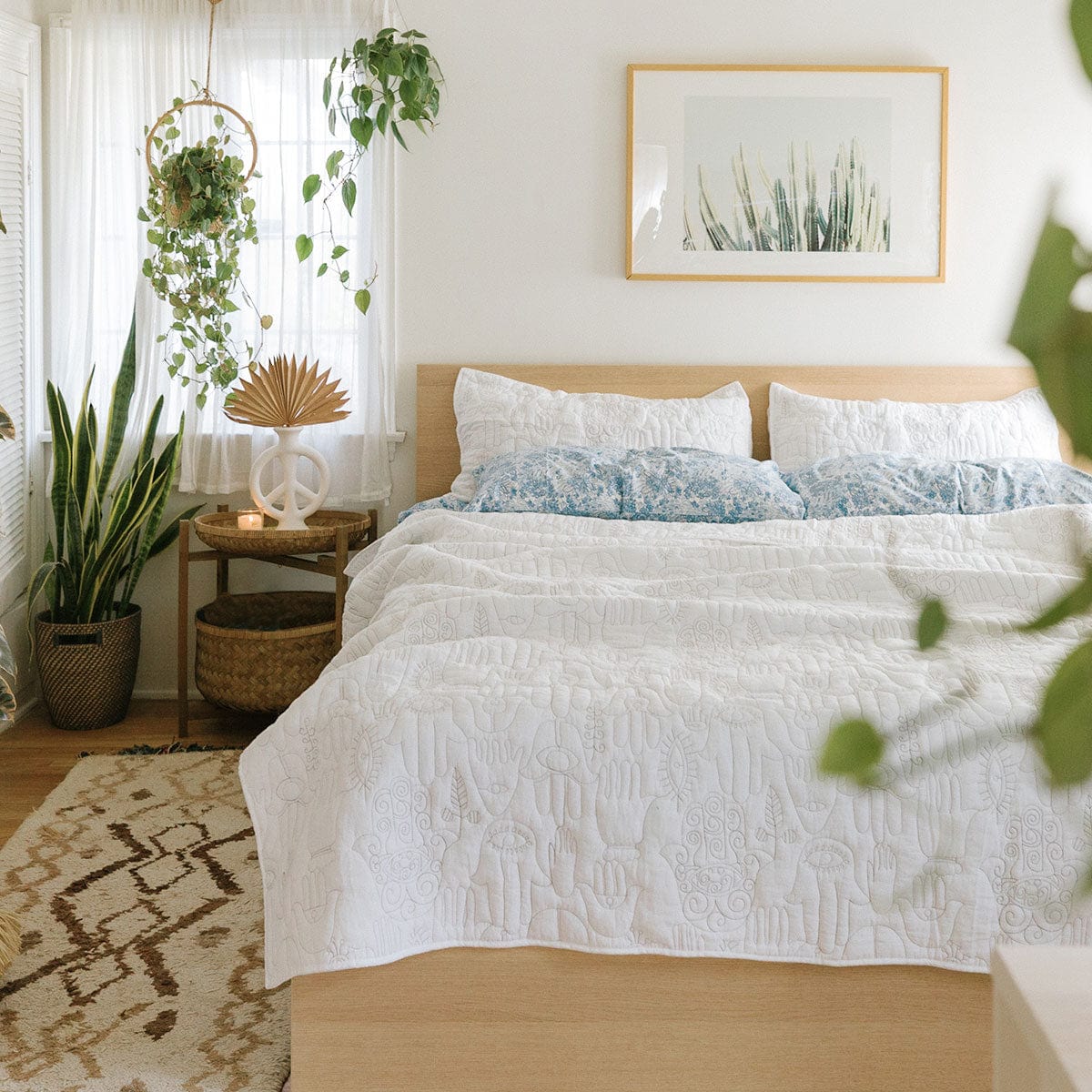 Cloud Hamsa Quilt Set by Jungalow®