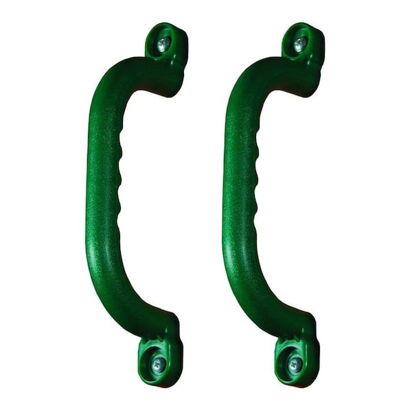 Swing Set Accessories Safety Handle Wooden Playset Climbing Support 2-Pack Green