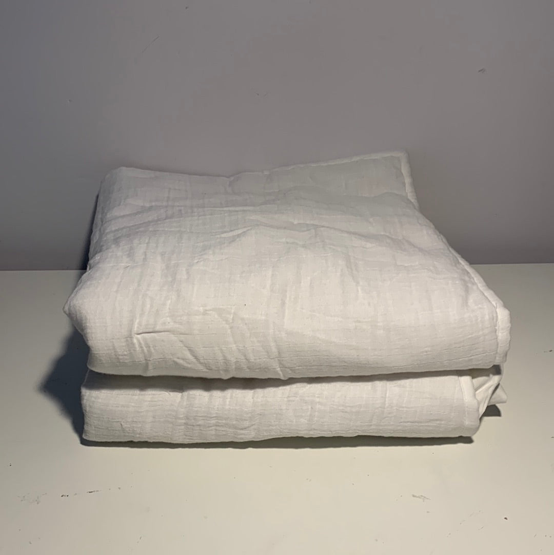 2 Oake Textured Gauze Sham, European White