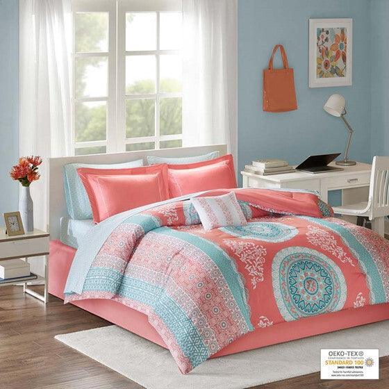 Loretta Comforter Twin XL Coral