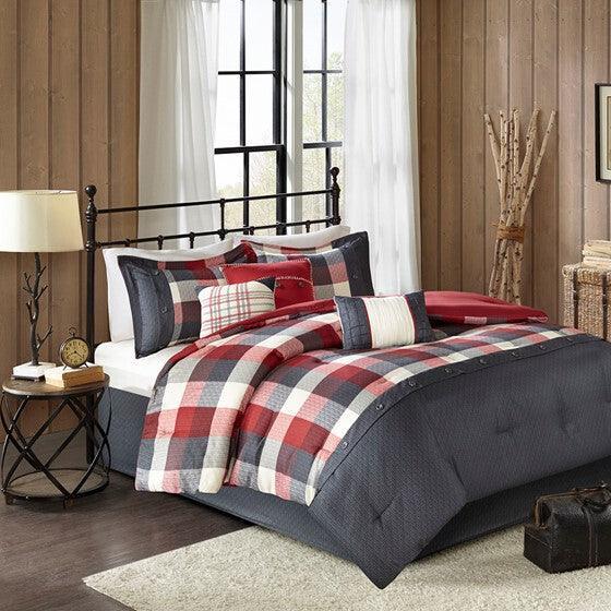 Ridge Comforter California King Red