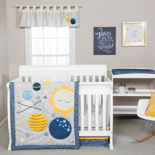 Galaxy 3 Piece Crib Bedding Set