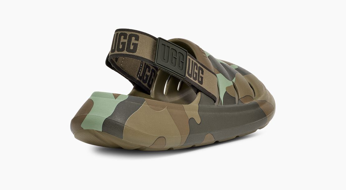 UGG Mens Sport Yeah Camopop Slide - Moss Green