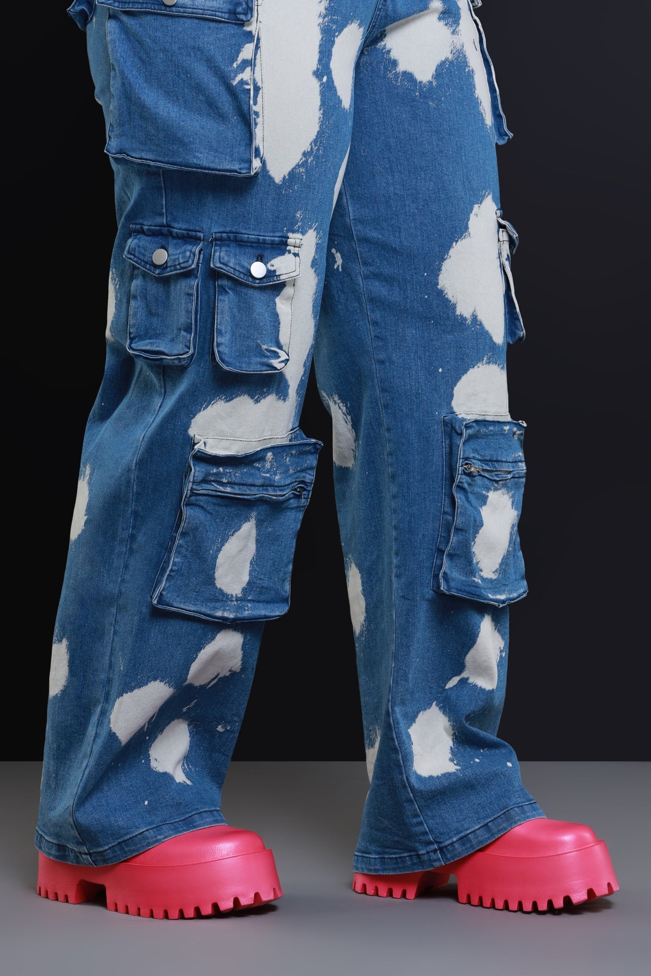 No Such Luck Platform Chunky Slides - Pink