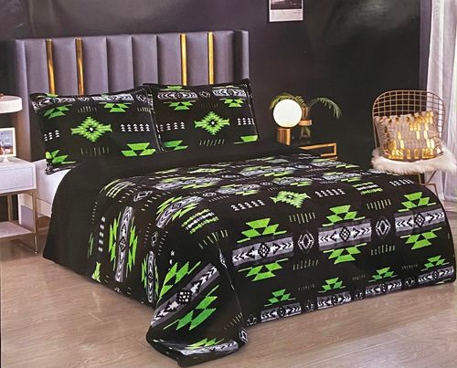 Neon Navajo King 3 Piece Sherpa