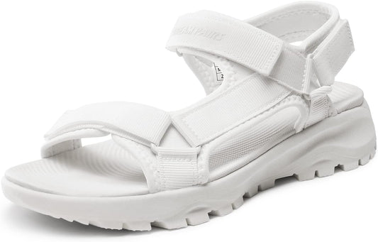 DREAM PAIRS Womens Sandals, Light Weight Hiking Sandals for Women, Comfortable Athletic Quick-Drying Walking Water Sandals With Hook And Loop Straps And Soft Insole For Beach Vacation Adventure