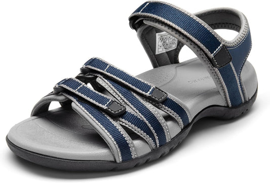 DREAM PAIRS Womens Comfortable Hiking Walking Sandal with Adjustable Hook and Loop Strap, Sports, Travel,Summer Beach Outdoor Light Weight Water Shoes