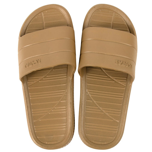 Women's Gold Slide Sandals