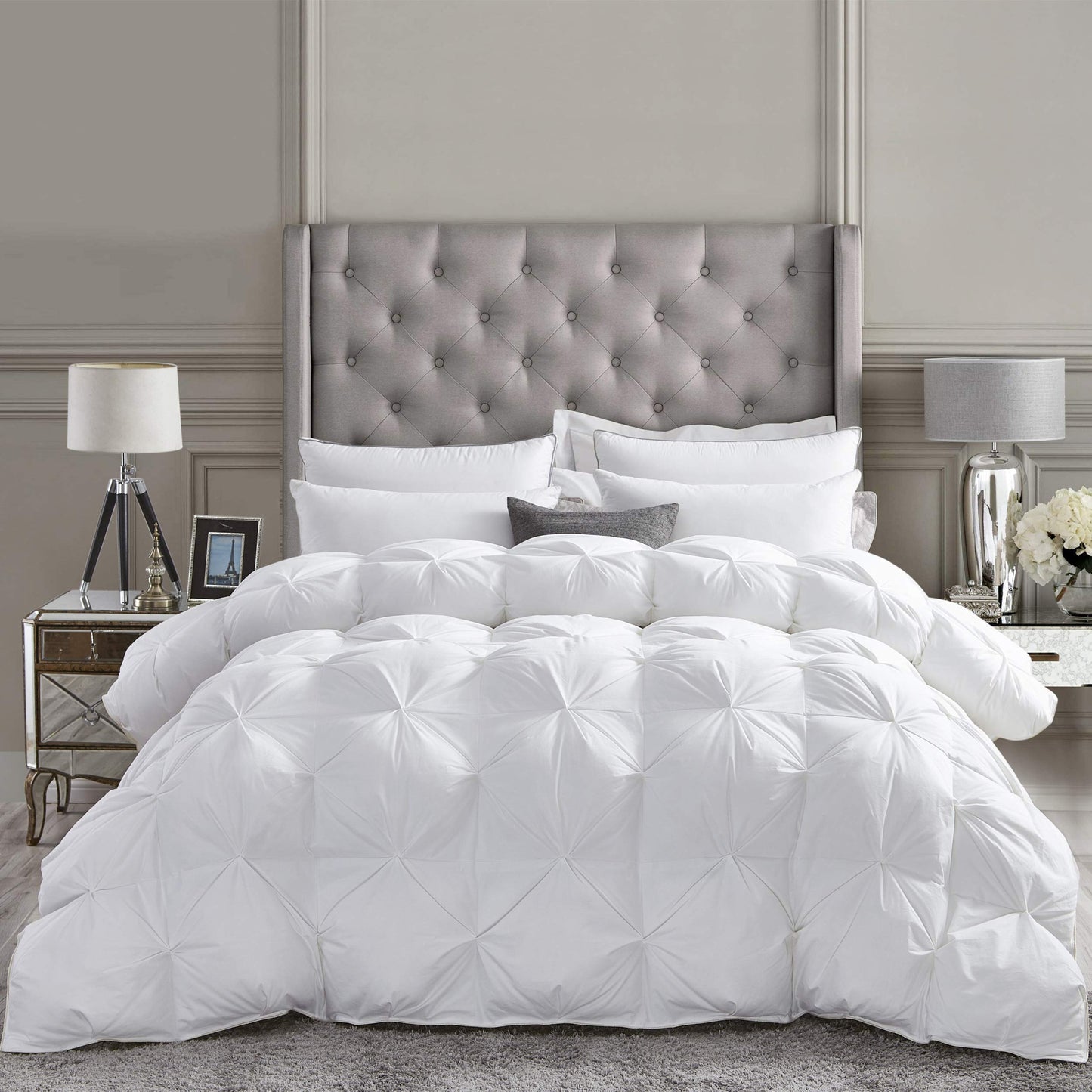 Luxurious All-Season Goose Down Comforter California King (Cal King) Size Duvet Insert