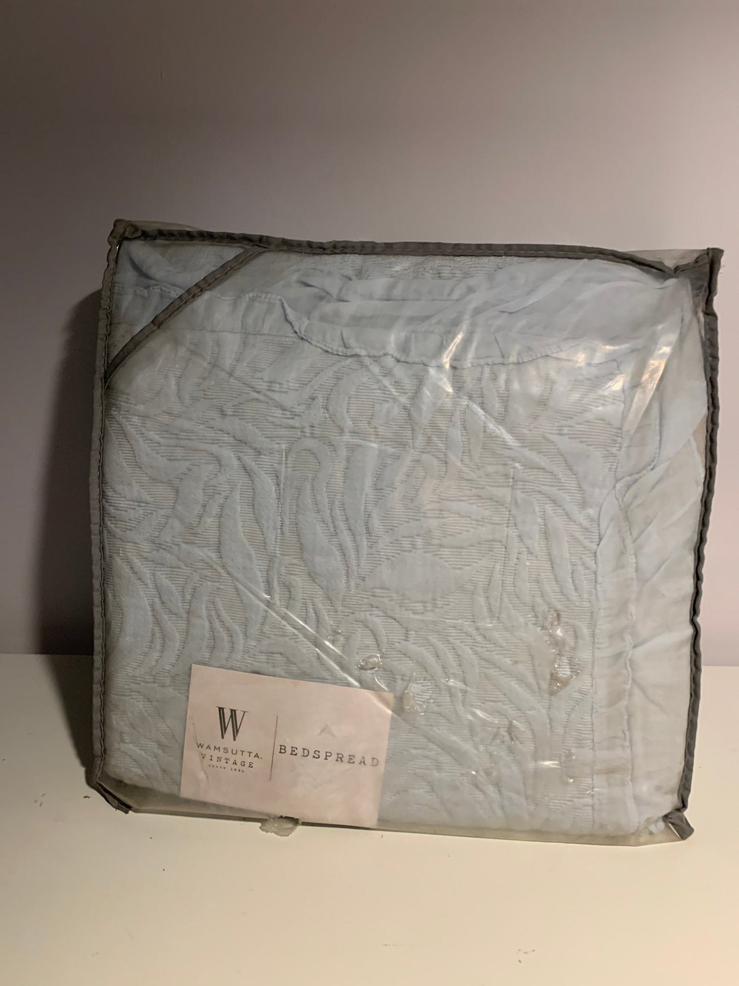 Wamsutta Vintage Lyon Full Coverlet in Soft Blue