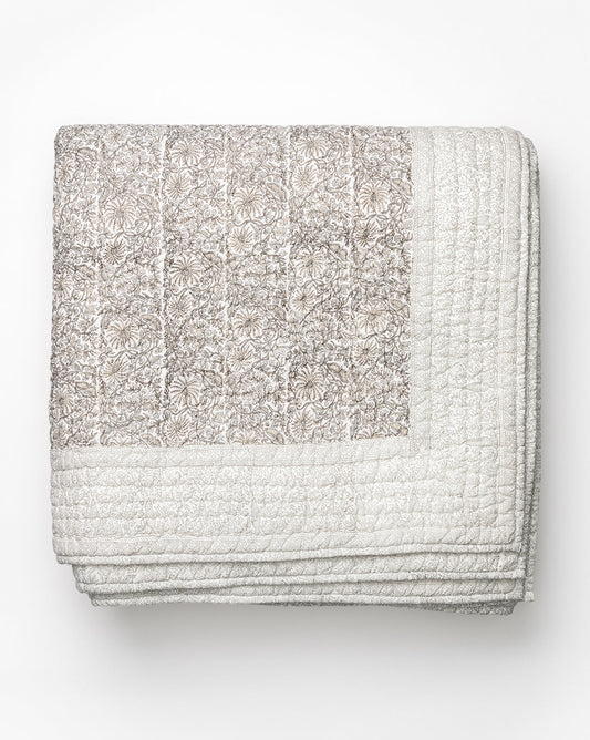 Floral Block Print Quilt
