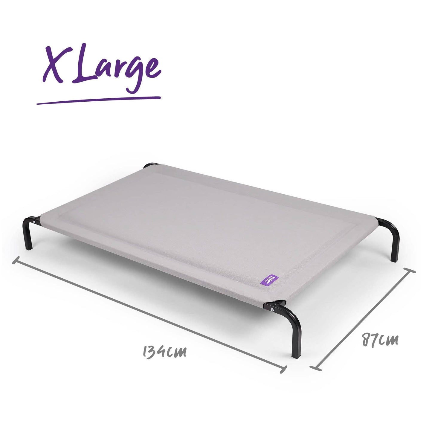 Pillow Top Outdoor Dog Bed - Ash Grey