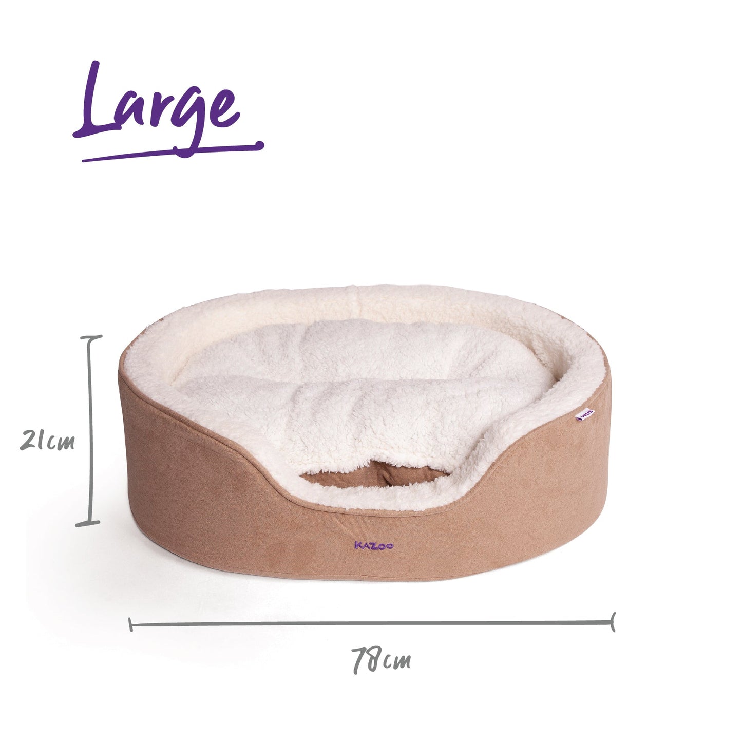 Manhattan Bed - Coffee & White - Kazoo Pet Co