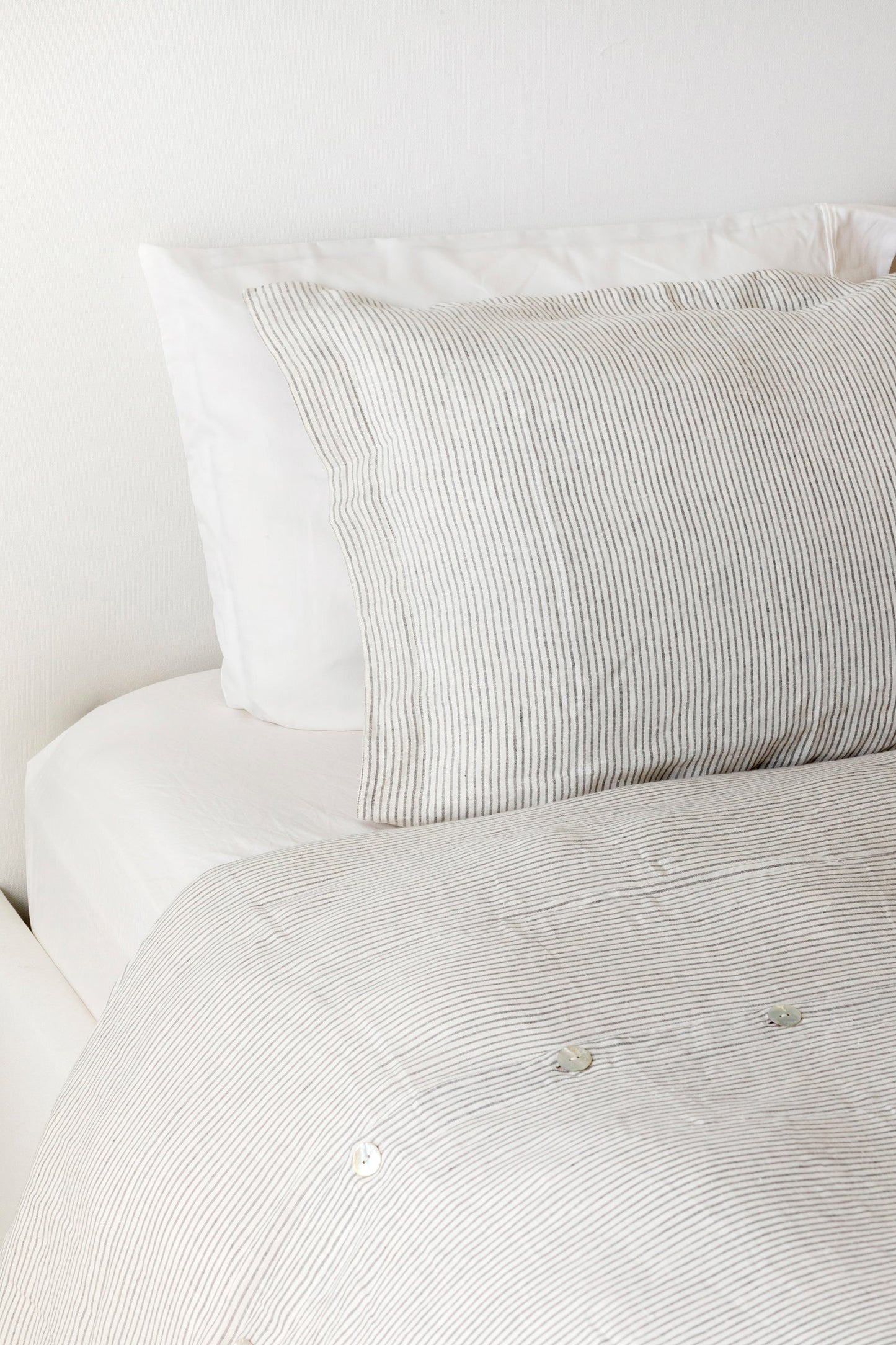Grey Pinstripe Duvet
