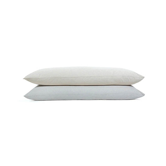 Coastal Stripe Body Pillow with Insert in Natural by Pom Pom at Home