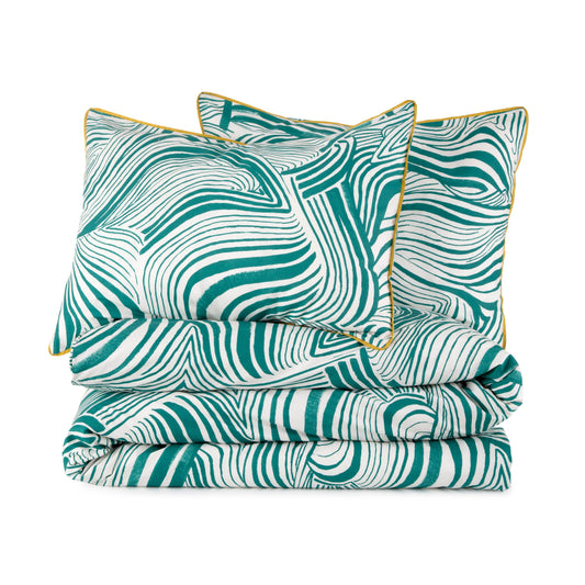 Zebra Marble Comforter Set