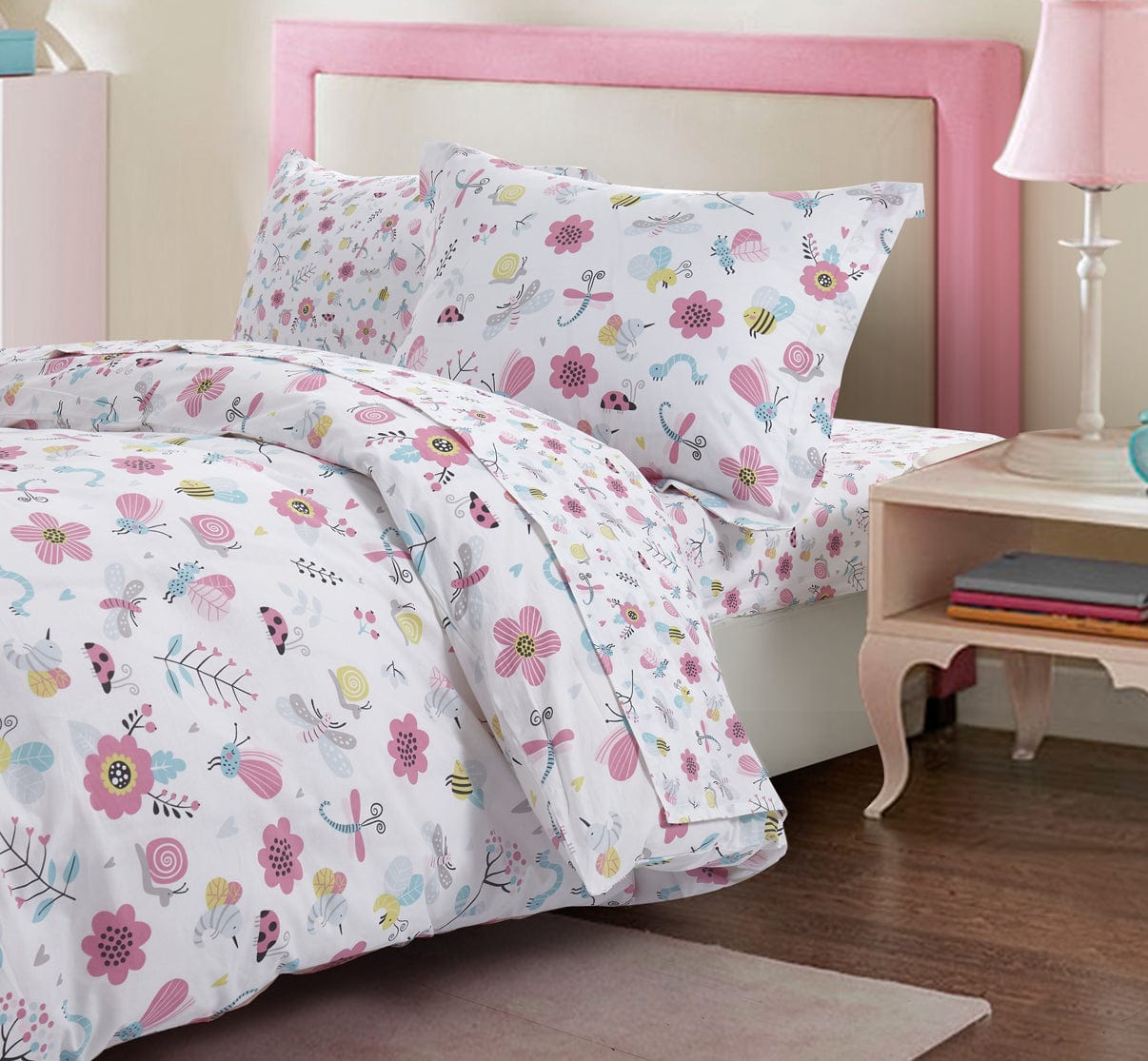 Organic Cotton Printed My Garden Duvet Cover Set