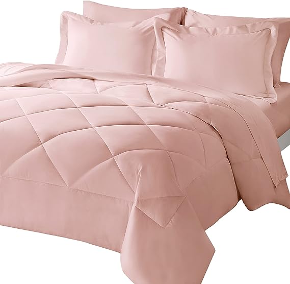 Queen Bed in a Bag 7 Pieces Comforter Set with Comforter and Sheets All Season Bedding Sets