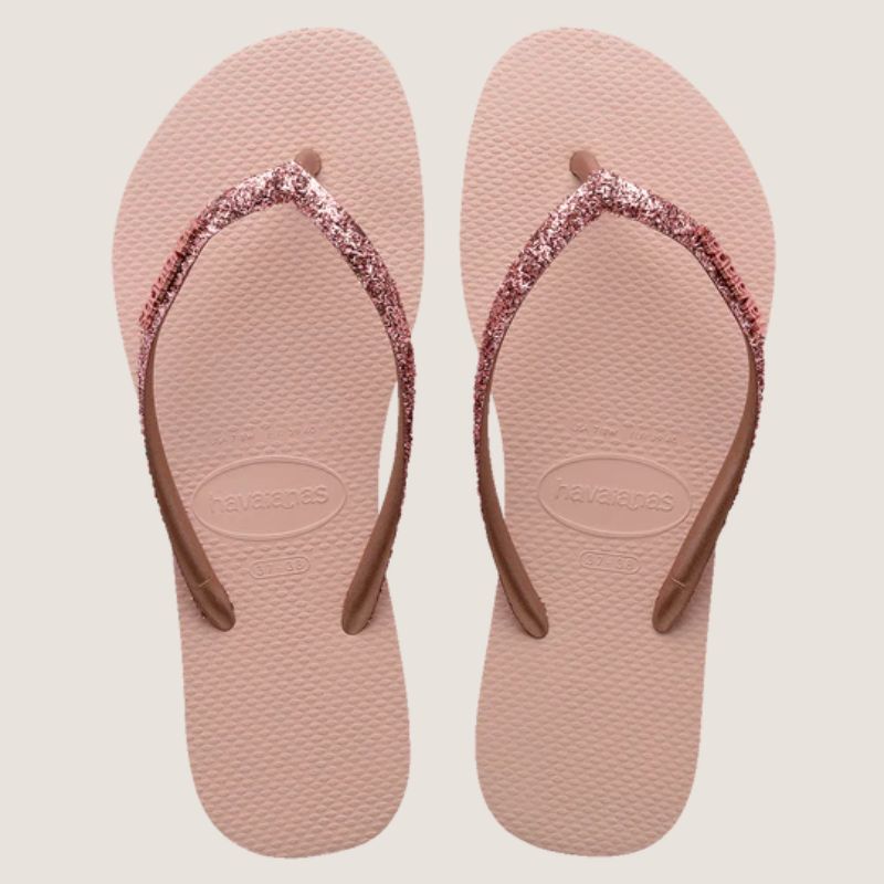 Havaianas Slim Metal Logo Glitter II Thong