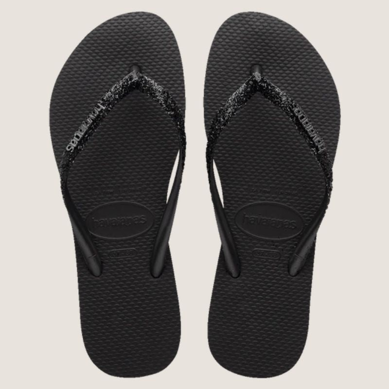 Havaianas Slim Metal Logo Glitter II Thong