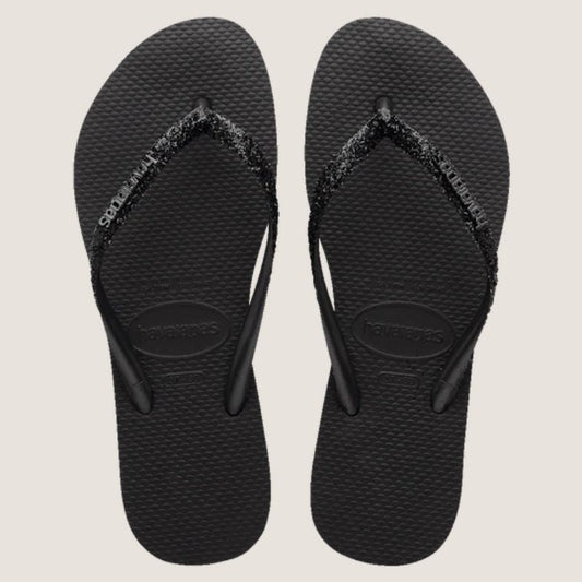 Havaianas Slim Metal Logo Glitter II Thong