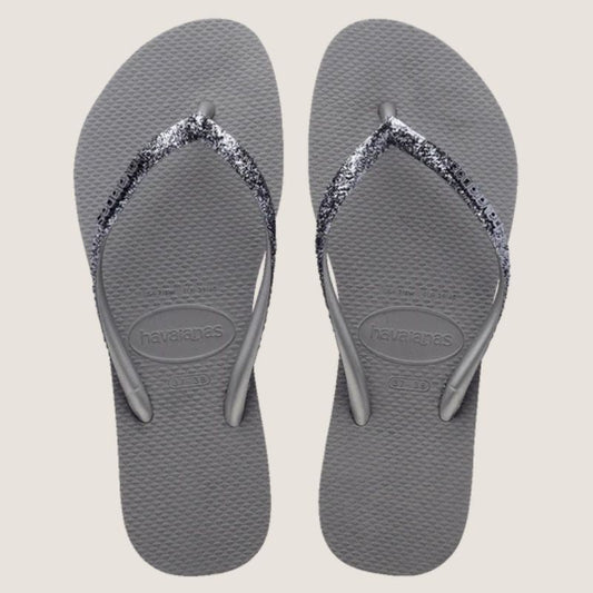 Havaianas Slim Metal Logo Glitter II Thong