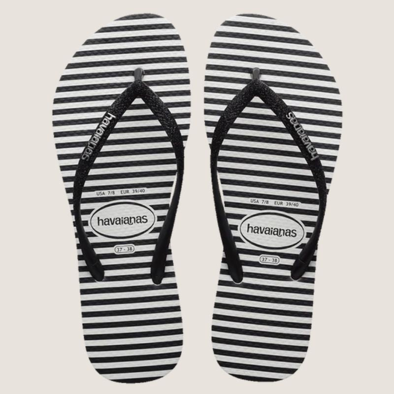 Havaianas Slim Glitter Stripes Thong
