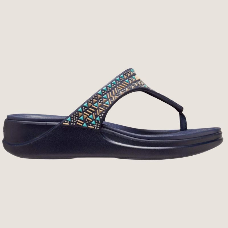 Crocs Boca Medallion Wedge Flip