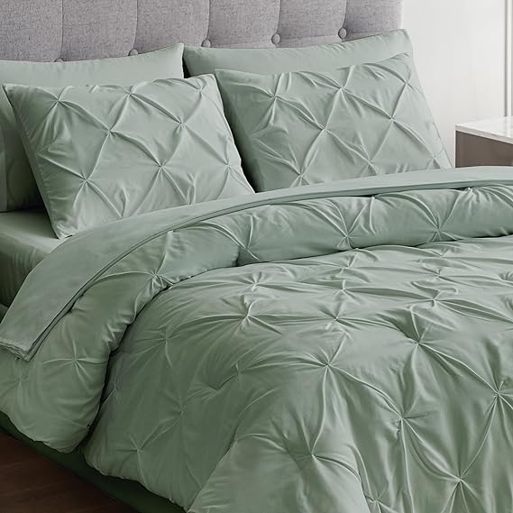 Queen Bed in a Bag 7 Pieces Comforter Set with Comforter and Sheets All Season Bedding Sets