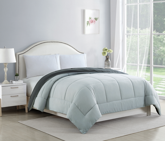 Silver/Grey Reversible Down Alternative Comforter