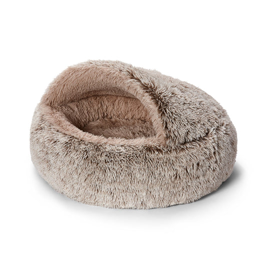 Snooza Hooded Cuddler Soothing and Calming Mink Dog Bed Medium