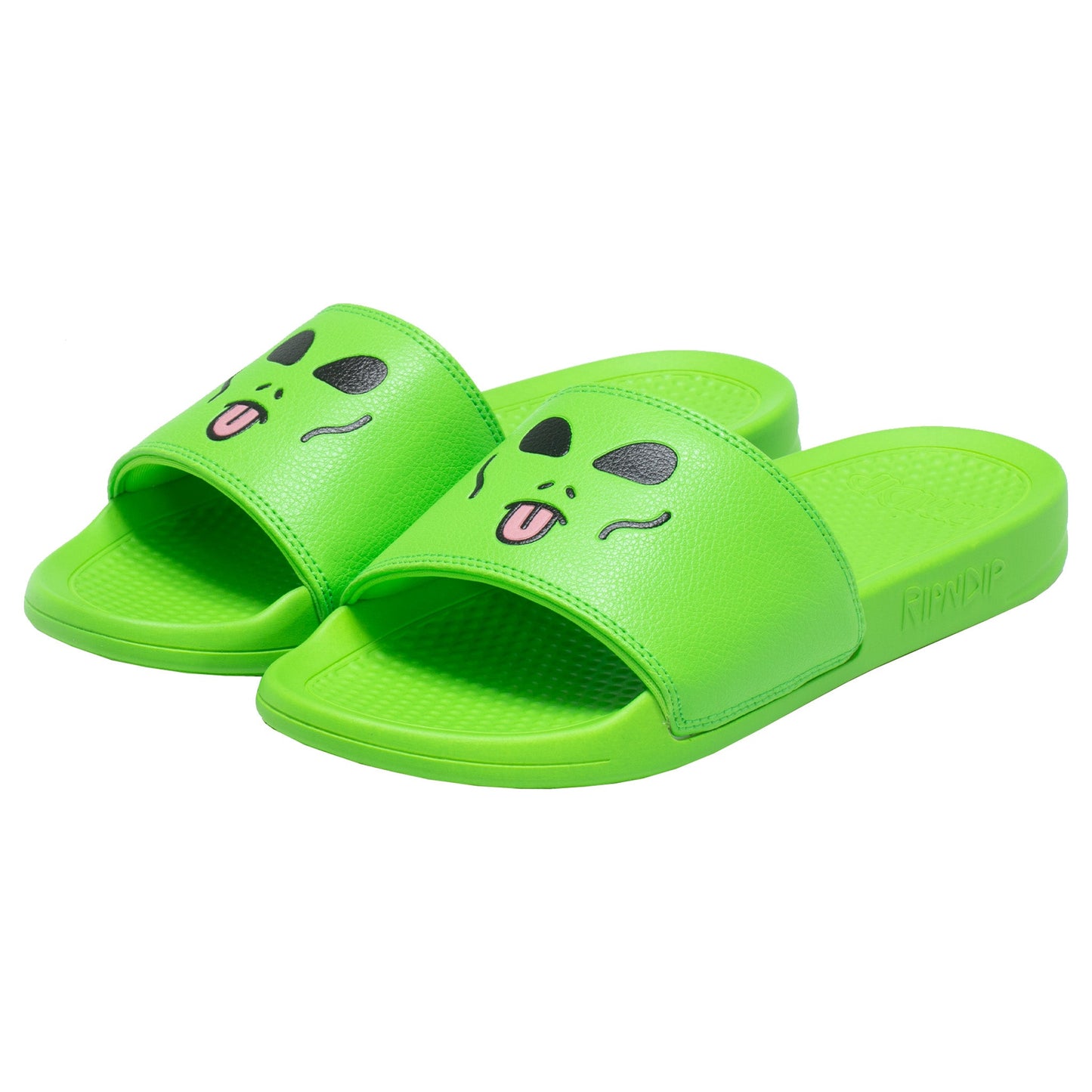 Lord Alien Face Slides (Green)