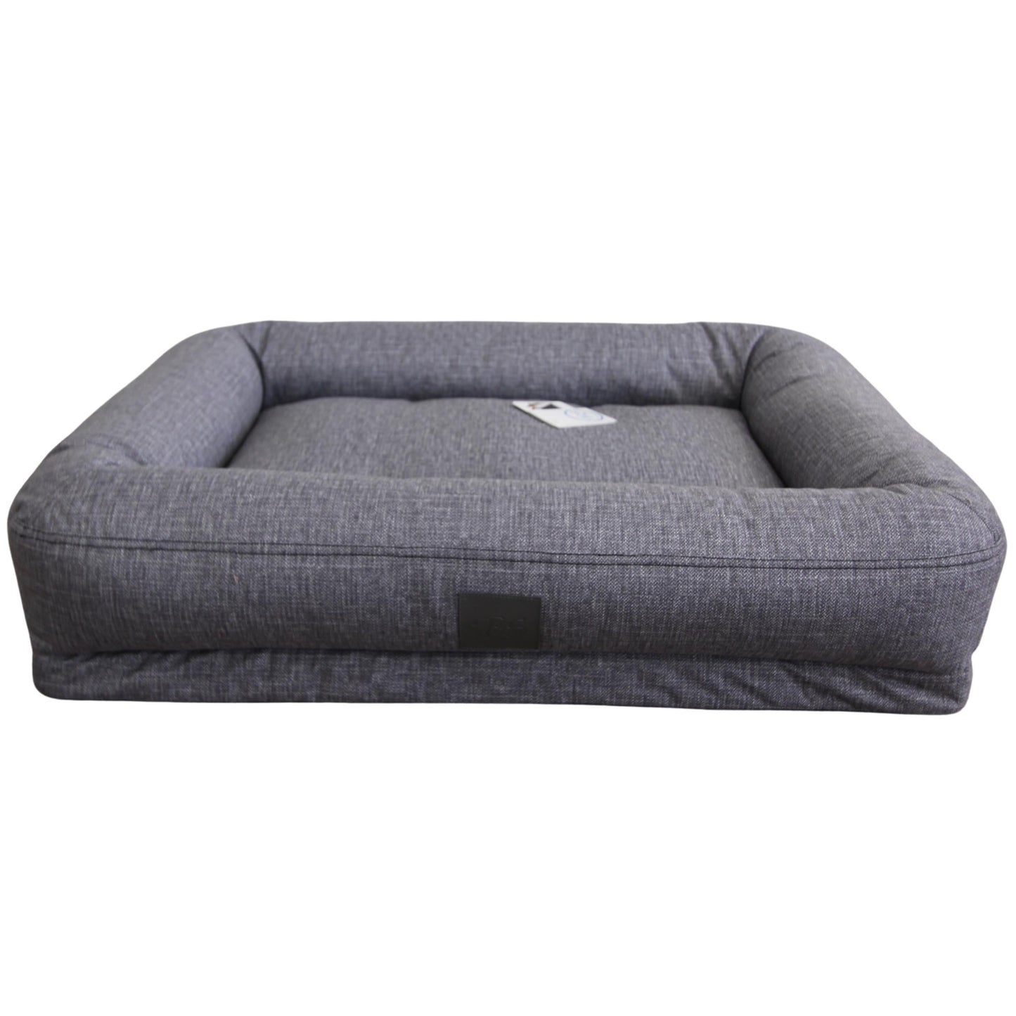 T&S Bolster Lounge Dog Bed Steel Grey Large