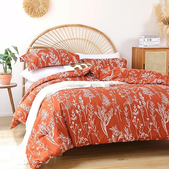 Queen Comforter Set Bed in a Bag Queen White Comforter Queen Size Bedding Sets