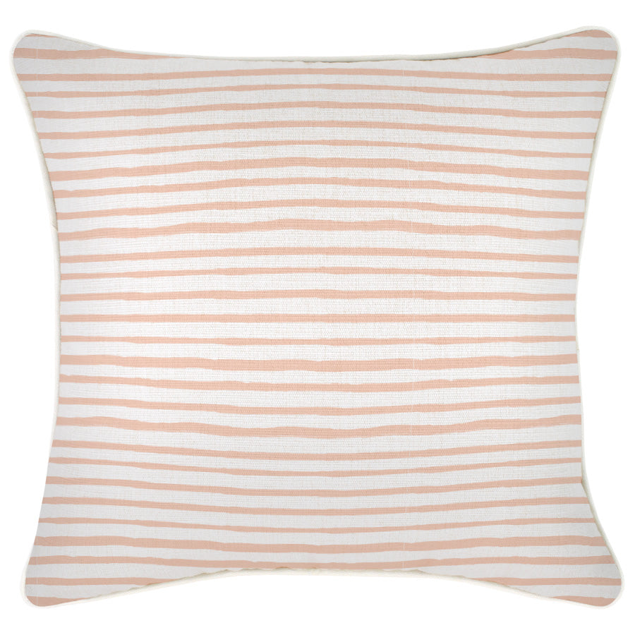 Cushion Cover-With Piping-Paint Stripes Blush-60cm x 60cm
