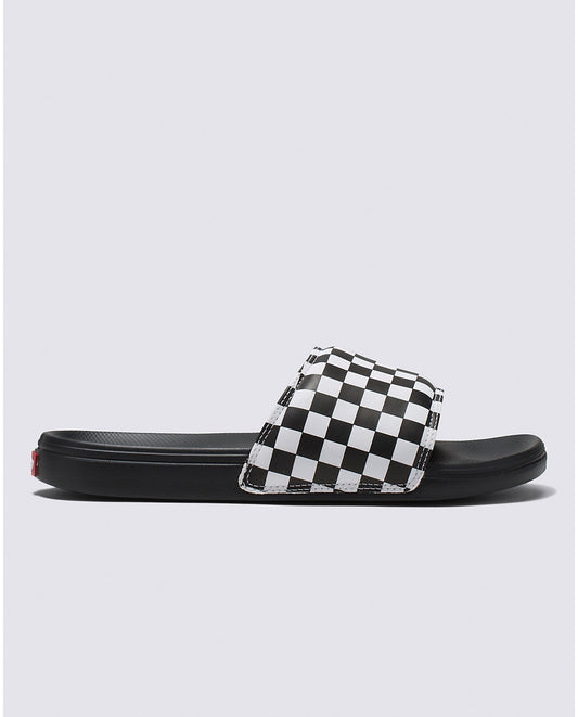VANS Unisex La Costa Slide - Checkerboard White / Black