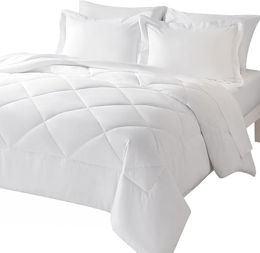 Queen Bed in a Bag 7 Pieces Comforter Set with Comforter and Sheets All Season Bedding Sets