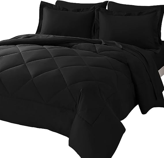 Queen Bed in a Bag 7 Pieces Comforter Set with Comforter and Sheets All Season Bedding Sets