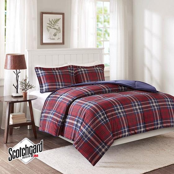 Bernard Comforter  Full / Queen Red
