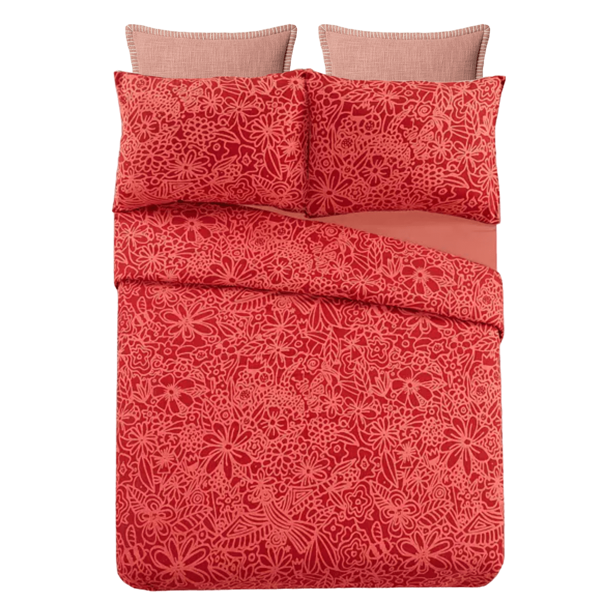 Birds and Bees Duvet Cover Set in Poppy by Jungalow®