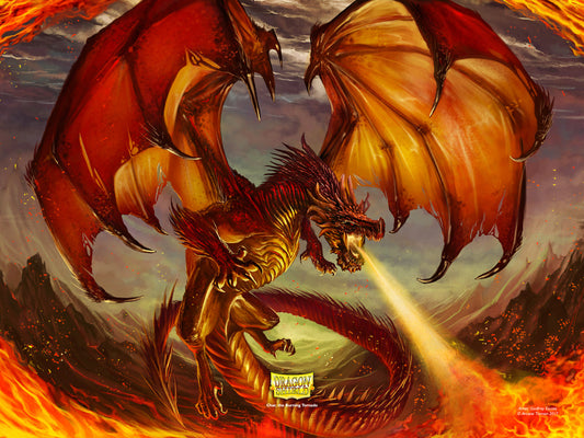 Dragon Shield - 9 Pocket Slipcase Binder: Dragon Art - Red