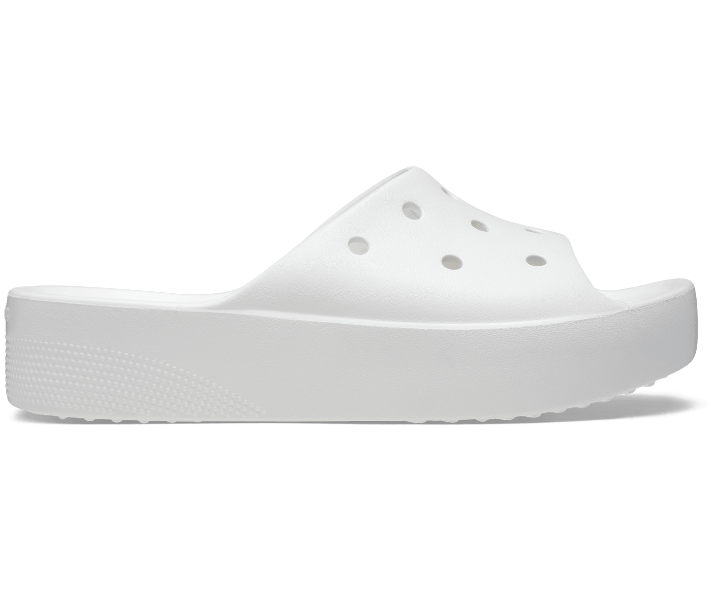 Crocs Unisex Classic Platform Slide - White