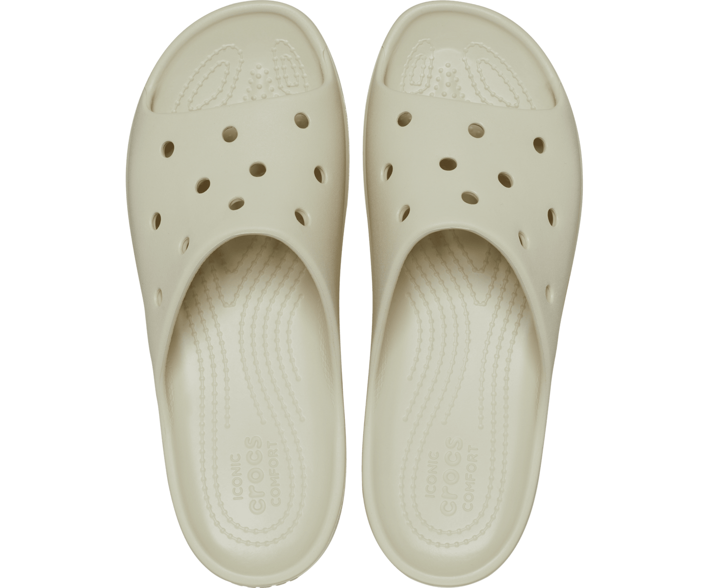 Crocs Unisex Classic Platform Slide - Bone