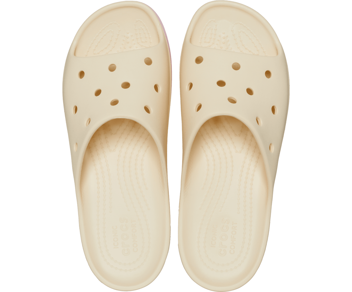 Crocs Unisex Classic Platform Ombre Slide - Vanilla