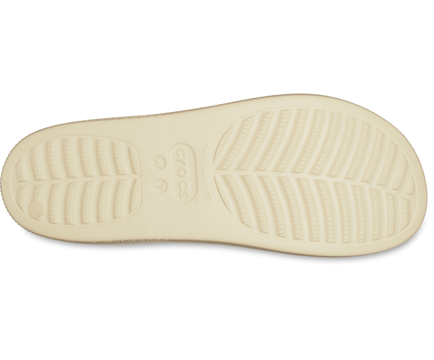 Crocs Unisex Classic Platform Crystals Pearls Slide - Vanilla