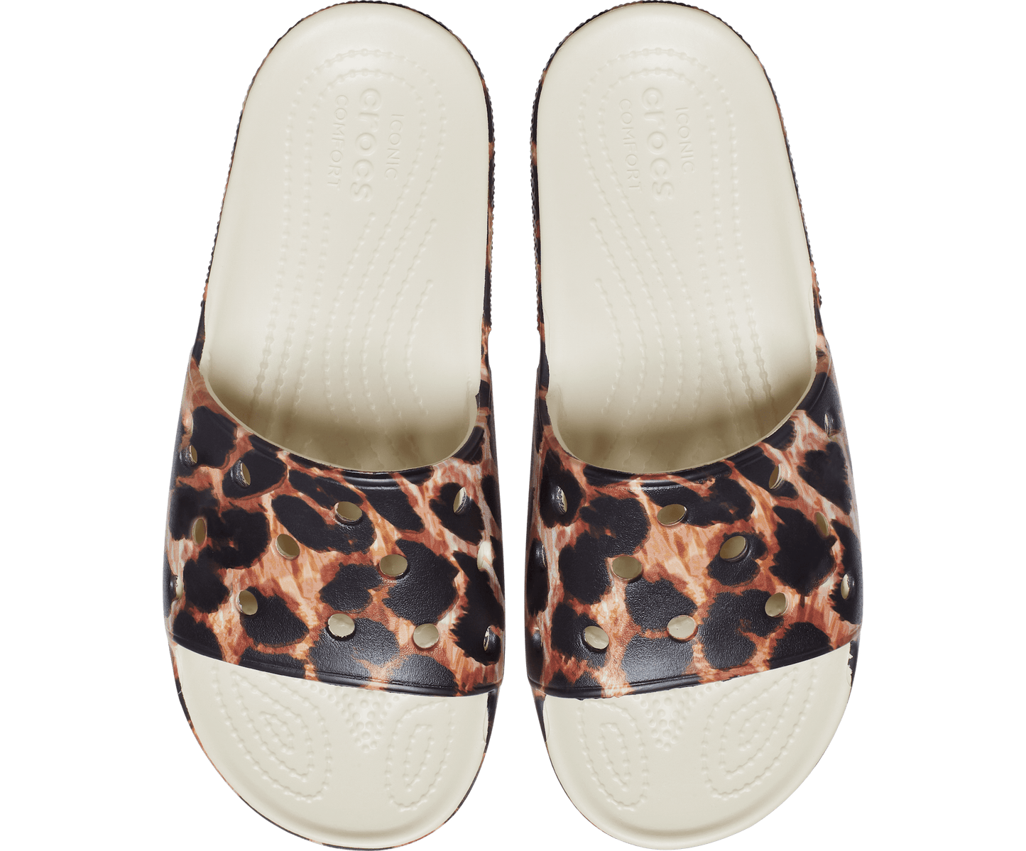 Crocs Unisex Classic Animal Remix Slide - Bone