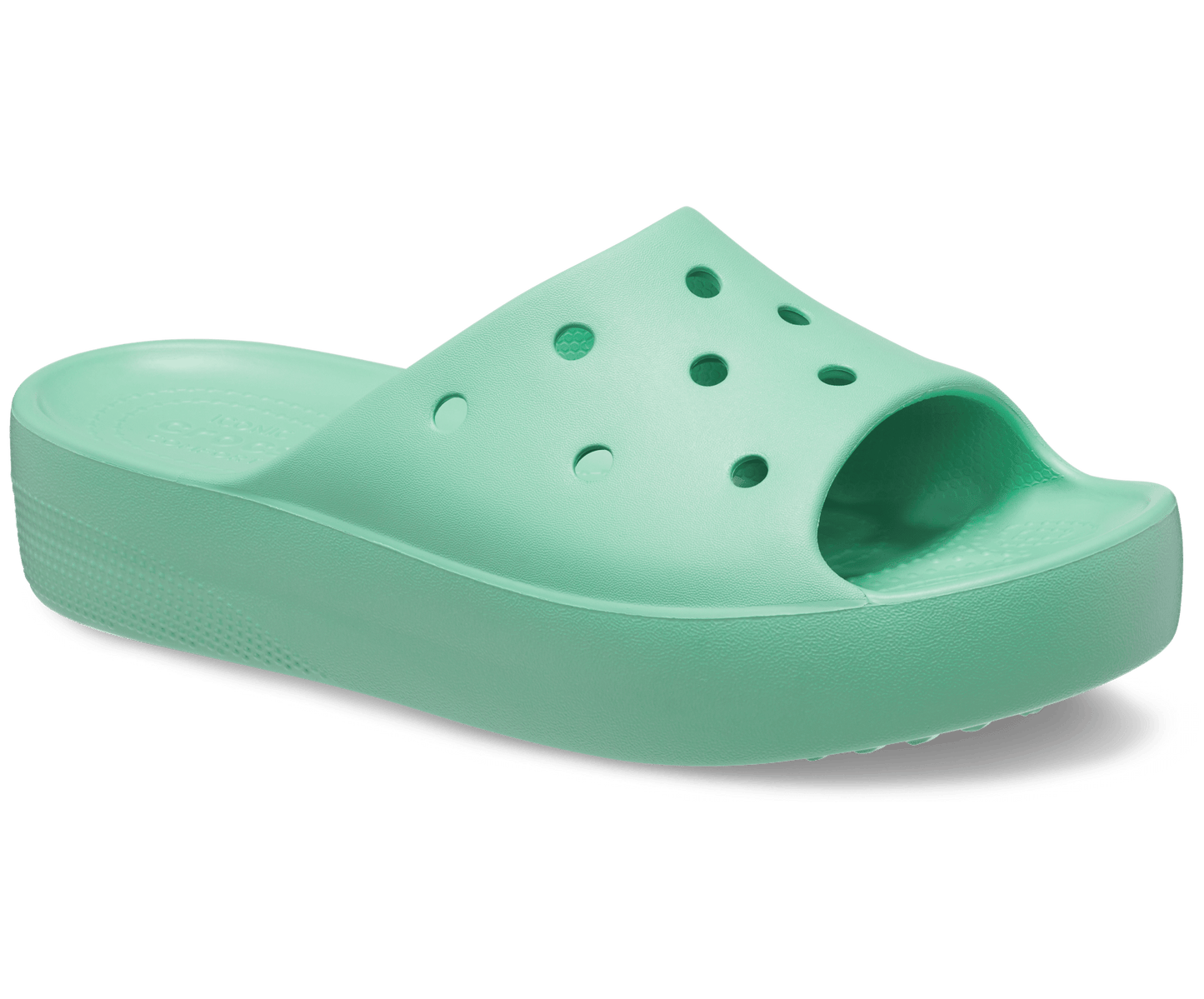 Crocs Unisex Classic Platform Slide - Jade Stone
