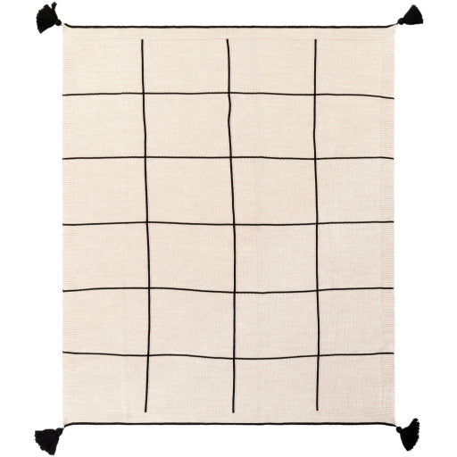 Fleck Throw Blanket- Black